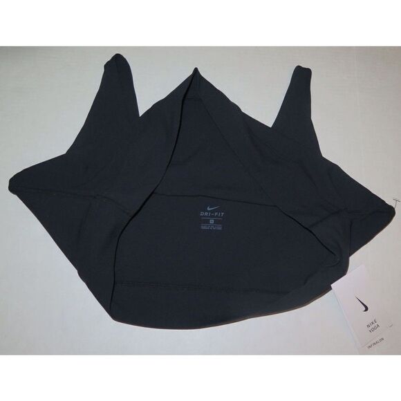Nike Yoga CZ3286 Women Plus Sz 3X Black/Dk Smoke Gray Infinalon Cropped Tank - Picture 3 of 5